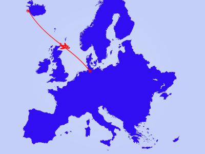 flight kef ham