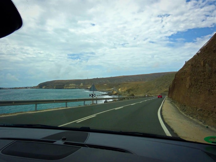 Blick entlang der Südküste Gran Canarias Blick entlang der Südküste Gran Canarias